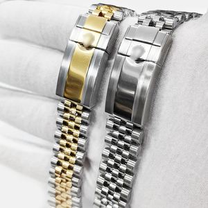 Bracelet en acier inoxydable 904L de haute qualité, 20 mm, boucle <span class=keywords><strong>Jubilee</strong></span> argentée, adapté aux bracelets 116710 126710 GMT - Product Image 4
