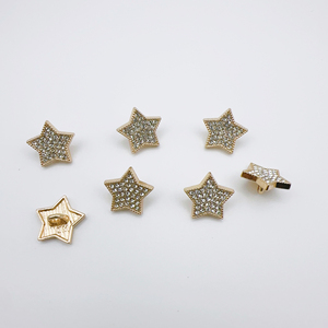 Nouvelle étoile cristal boutons cousus à <span class=keywords><strong>la</strong></span> main élégant petits boutons décoratifs en métal parfumés pour femmes manteau laine bouton de manchette boutons de chemise - Product Image 3