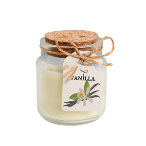 Bán buôn tùy chỉnh bất thường rõ ràng Lọ nến thủy tinh với nút chai có nắp đậy - Product Image 2