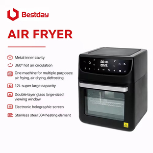 <span class=keywords><strong>Friggitrice</strong></span> <span class=keywords><strong>ad</strong></span> <span class=keywords><strong>Aria</strong></span> Calda 3D di Grande Capacità con Schermo Touch Digitale, Senza Olio, in Acciaio Inox 430, Elettrodomestico da Cucina - Product Image 4