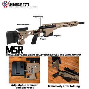JIEYING MSR <span class=keywords><strong>Pistolet</strong></span> électronique pour enfants, balles souples, éjecteur en nylon, sécurité extérieure, éjection manuelle - Product Image 2
