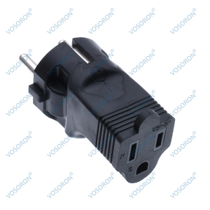 Đức pháp Cee 7/7 du lịch cắm điện <span class=keywords><strong>adapter</strong></span> (Loại C) USA NEMA 5-15r receptacle để EU Schuko điện chuyển đổi 16A 250V indust - Product Image 3