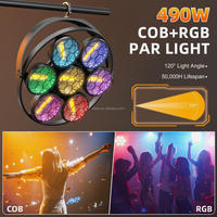 Lámparas halógenas Retro estroboscópicas de 300w, luz cegadora COB RGB de Audio para discoteca y escenario, 7 unidades