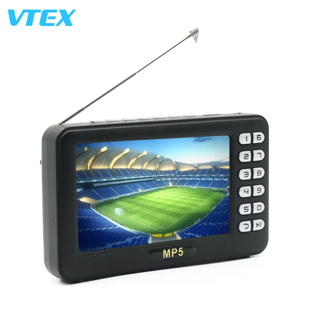 4.3 Inch Radio Car Use Football Game New Promotional Price Mini Pocket Tv Portable 12V Dvb T2 Isdb-T Mini Pocket Tv