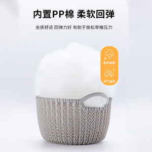 Fauteuil pouf pliable Ciyu, canapé de sol moelleux pour balcon, baie vitrée, usage adulte, beige, blanc cassé, rose, noir - Product Image 2