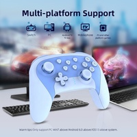Controlador de juego de bebé YLW, juguete para niños y niñas, controlador de interruptor inalámbrico de Color púrpura encantador para PC P3 NS Switch Pro Controller