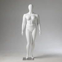 Mannequin femme grande taille, forme de robe courbée, en fibre de verre, bras détachables, pour présentation en magasin de vêtements