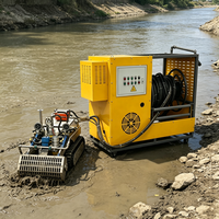 Robot de dragage à chenilles à forte adhérence pour les projets d'élimination des boues des étangs miniers