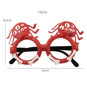 Halloween Horreur Cosplay Décorations De Fête Nouveauté Lunettes Citrouille Araignée Fantôme Chauve-Souris Boucles D'oreilles pour Enfants <span class=keywords><strong>et</strong></span> Adultes - Product Image 5