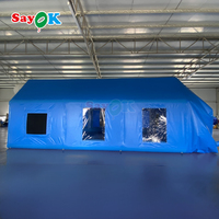 Extérieur gonflable chauffé cabine de pulvérisation voiture peinture cabines de pulvérisation portable voiture peinture gonflable