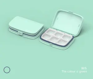 Caixa organizadora de pílulas, caixa de pílulas de viagem sem bpa