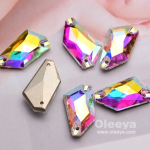 Piedras de Cristal Cuadradas AB de Alta Calidad K9 de 12 mm, Cristales Planos para Coser en Prendas y Accesorios - Product Image 4