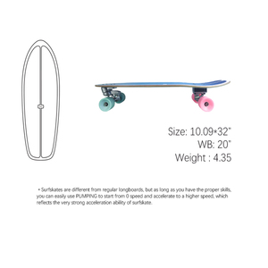 Monopatín Surf Tuck de Marca Propia de Fábrica China, Ejes S5, Rodamientos ABEC-9, Monopatín de Surf - Product Image 2