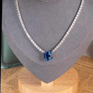 Collares de Plata de Ley con Moissanita o Zirconia, Modernos, Unisex, para Uso Diario, Productos de Dropshipping, Certificados por GRC - Product Image 3