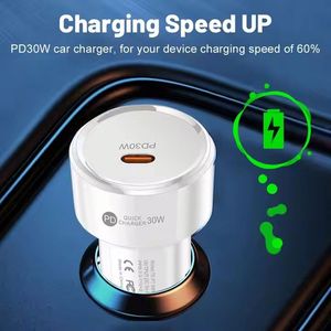 30W <b>USB</b> <b>C</b> Car Charger 3A Super Fast Charging Car Cigarette Lighter <b>Adapter</b> PD Car Charger for Phone 15 16 - Product Image 4