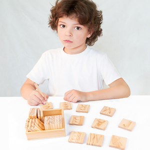 Tavola <span class=keywords><strong>in</strong></span> Legno con Lettere Maiuscole e Minuscole dell'Alfabeto Inglese e Arabo, Gioco Educativo per Bambini, Metodo Montessori Youkebei - Product Image 2