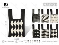 Gilet in Maglia da Donna con Motivo Geometrico, Abbigliamento Casual, 100% Poliestere M122088 - Product Image 1