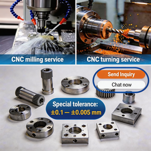 Componenti Meccanici di Precisione in Acciaio Inossidabile e Ottone Lavorati a CNC per <span class=keywords><strong>Tornitura</strong></span> e Lavorazione dell'Alluminio - Product Image 5