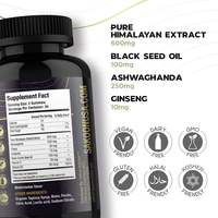 Gummies de Shilajit Pur Biologique OEM d'Usine avec Huile de Nigelle et Shilajit de l'Himalaya pour Adultes