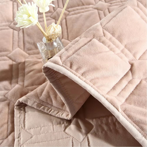 Colcha de algodón de terciopelo de gama alta, funda de cama de doble cara, colchas <span class=keywords><strong>y</strong></span> <span class=keywords><strong>cobertores</strong></span>, edredón de cama para parejas, colchón de punto a cuadros - Product Image 6