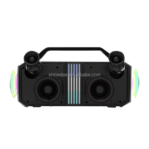 Subwoofer envolvente de audio activo luminoso rentable para acampar al aire libre Altavoz Boombox de gran potencia de 60W con iluminación RGB - Product Image 3