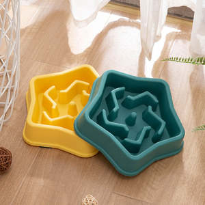 Lynpet Fábrica Direto Plástico Anti-asfixia Pet Lento Comer Prato Tigelas De Comida De Gato Alimentador Lento Tigela Do Cão - Product Image 1