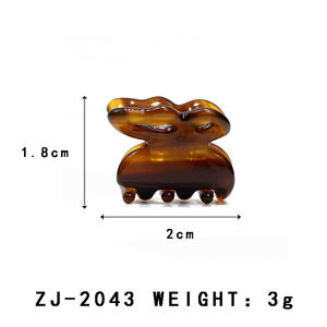 YIYI Großhandel Custom Green Mini Schmetterling Klaue Clip Mode Langlebig <span class=keywords><strong>2</strong></span> cm Acetat Klaue Clips Mädchen Haarschmuck Großhandel - Product Image 2