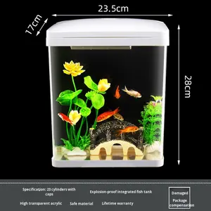 ตัวกรองภายในตู้ปลาสี่เหลี่ยมขนาด15ซม. 3วัตต์แบบ all-in-one พร้อมปั๊มสำหรับกุ้งปลาหรือถังนาโนที่ทำจากแก้วและพลาสติก - Product Image 6