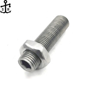 Nhà máy tùy chỉnh JIS B 1177 hình lục giác ổ cắm Bộ Vít Thép Carbon điểm phẳng không đầu Hollow Bolt A2-70 Hex mỏng Nut Made Trung Quốc - Product Image 1