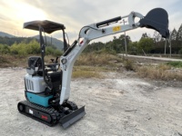 Mini-excavatrice compacte sur chenilles 2026 CX12-6 de 1,2 tonne avec moteur Kubota et commande pilote pour la construction agricole