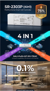 Atenuador LED de Corte de Fase <span class=keywords><strong>DALI</strong></span> de 400W, 8-230V, con Botón, Compatible con Sunricher, <span class=keywords><strong>Ideal</strong></span> para Proyectos de Renovación, Fácil Instalación - Product Image 6