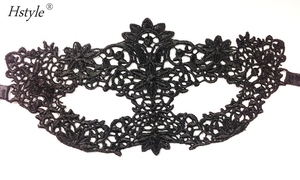 Hstyle Black Masquerade Ball Prom Fiesta <span class=keywords><strong>de</strong></span> Halloween Disfraz Niñas Mujeres Lady Lace Mask - Product Image 4