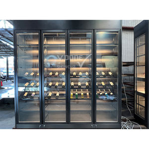 ตู้เก็บไวน์สแตนเลสสตีลหรูหราทันสมัยสำหรับโรงแรมกระจกเทอร์โมสตัทตู้เก็บไวน์ห้องเก็บไวน์บาร์ห้องนั่งเล่น - Product Image 3