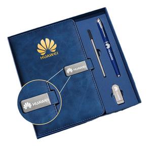 Juego de Regalo de Cuaderno de Cuero A5 Lx-1588, Encuadernación Perfecta Inalámbrica, Impresión Digital Personalizada, para Negocios, Oficina, Promocional - Product Image 2