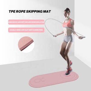 CHEGNMO SPORTS Factory Direct Hot Sale Non Slip Home Exercise Yoga <strong>Mat</strong> TPE High Quality Jump Rope <strong>Skipping</strong> <strong>Mat</strong> - Product Image 4