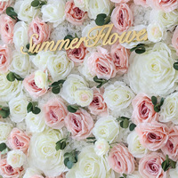 Mur de fleurs enroulable 5D fait main avec grandes têtes de roses, style naturel, décoration intérieure pour Thanksgiving ou cadeau de la Saint-Valentin