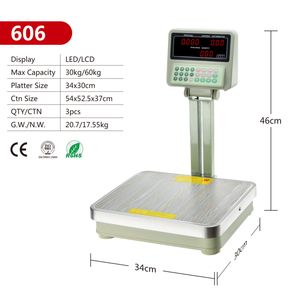 Báscula Electrónica Veidt de 30 kg con Cálculo de Precio, Plataforma de Pesaje Digital Plegable, Balanza 606 con Pantalla Dual - Product Image 6