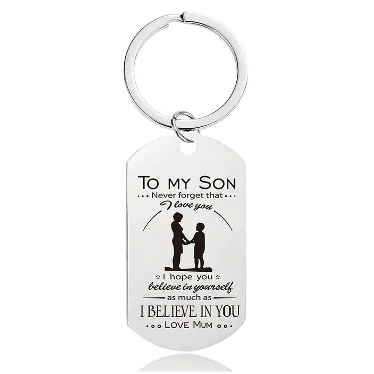 Custom Mother's Day Father's Day Graduation GIfts Thanksgiving Christmas Gift Metal Keychain