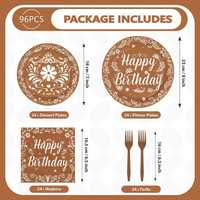 Ensemble de vaisselle en papier pour fête mexicaine, assiettes et serviettes pour la fête du Cinco de Mayo, fournitures pour le carnaval mexicain, les tacos, les mariages et les célébrations