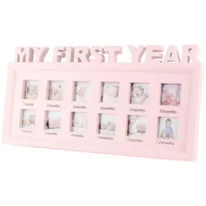 My First Year Baby Keepsake Frame for Photo Memories