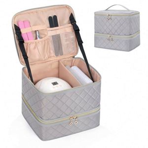 Étui organisateur pour vernis à ongles, échantillon gratuit, contient une lampe à ongles et 32 flacons, sac de rangement pour outils de manucure, sac pour accessoires à ongles - Product Image 1