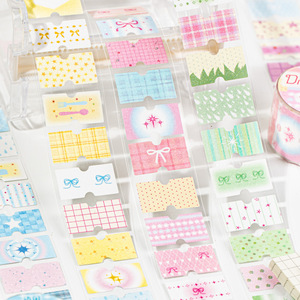 1 rollo de cinta adhesiva, cinta washi con purpurina, etiquetas de diseño fresco estilo Instagram y rollos de pegatinas para notas. - Product Image 2