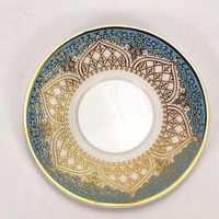 Vente en gros de tasses à thé et soucoupes de style cour turque vintage européen de luxe, ensemble de tasses à café en verre résistant à la chaleur, directement en usine