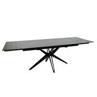 Mobilier de salle à manger au design moderne fourni par l'usine Table à manger extensible pour 6 à 8 personnes Tables d'extension rectangulaires
