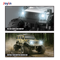 Mini camion RC 1:64 Rock Crawler RWD avec carrosserie en alliage, contrôle par application mobile 2.4G, éclairage LED, 3 vitesses, portée 30M, charge Type C