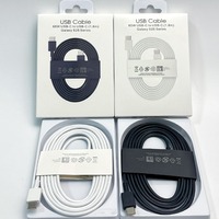 Cable de Carga Rápida USB C a USB C para Teléfono Móvil Samsung S23 S24 S25 Ultra, Cable de Carga Tipo C PD de 1.8M para Cargador Samsung