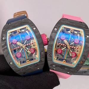 รุ่นลิมิเต็ดอิดิชั่น 0703 แคนดี้ ลอลิป๊อป NTPT คาร์บอนไฟเบอร์ โมดิฟายด์ อินทิเกรต ฟลายวีล นาฬิกาคู่รักสไตล์ลำลองสำหรับนักธุรกิจ - Product Image 2