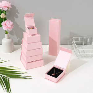 Biểu Tượng Tùy Chỉnh Nhiều Kích Thước Từ Đồ Trang Sức Bao Bì Hộp Quà Tặng Từ Hộp Giấy Vòng Cổ Bông Tai Bao Bì Hộp - Product Image 2