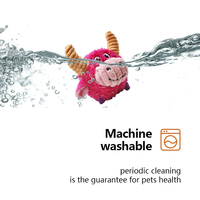 Balle pour chien jouets couinement vache jouets en peluche pour animaux de compagnie jouets à mâcher personnalisés pour chien pour la dentition du chiot