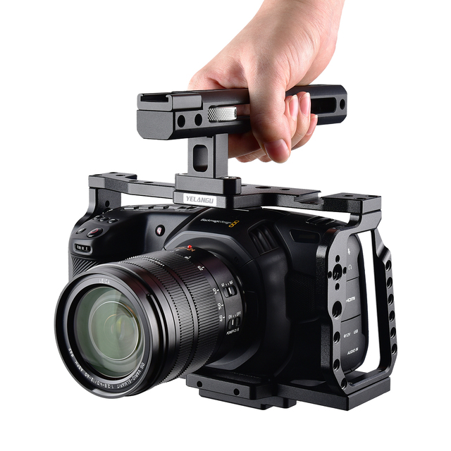 JingYing Photography Equipment Aluminum Alloy Camera Video Cage for Black Magic BMPCC 4k